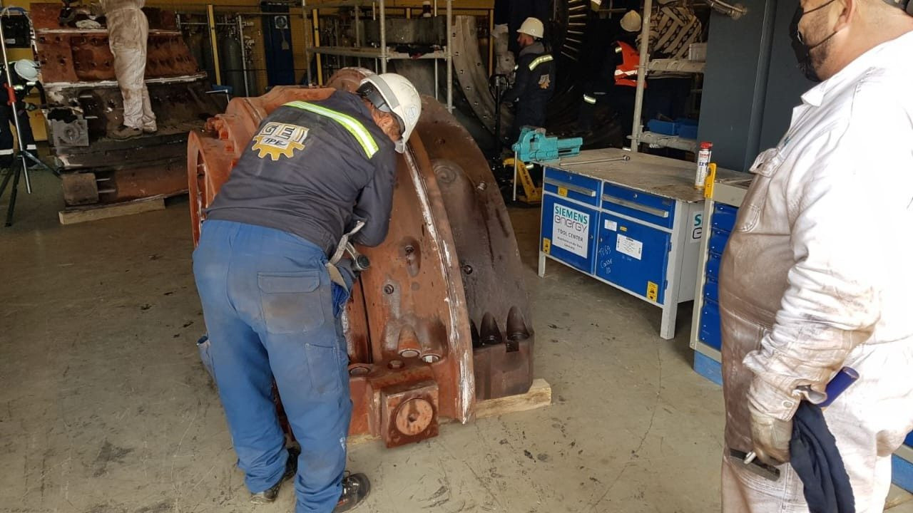 Manutention soignée d'un élément de turbine